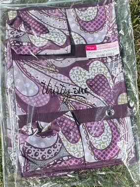 thirty-one Purple Paisley Organizing Utility Tote